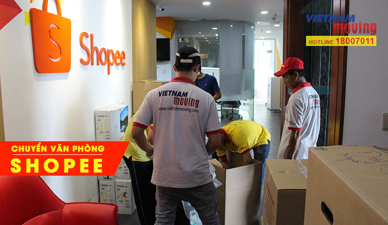 Chuyển văn phòng công ty Shopee Việt Nam - Chuyển Nhà Vietnam Moving - Công Ty TNHH Vietnam Moving